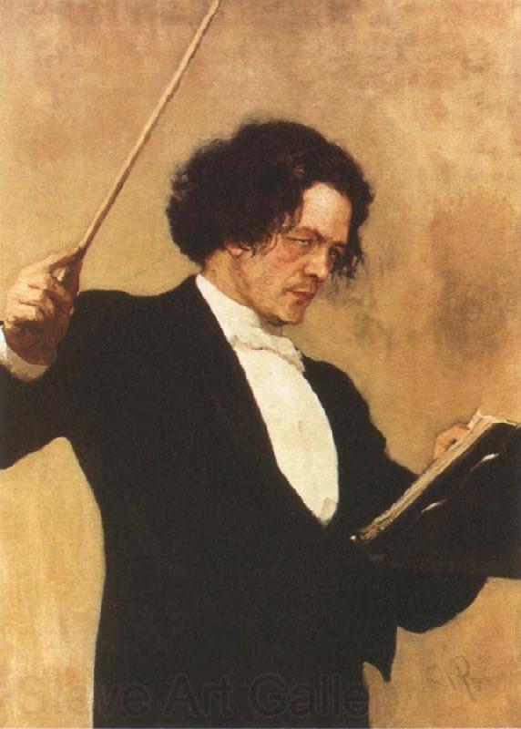 Ilya Repin Portrait of Anton Rubinstein Norge oil painting art